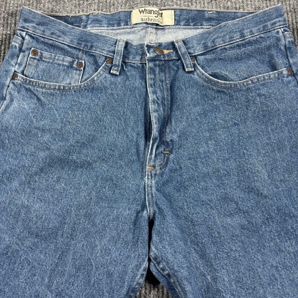 Wrangler Denim Shorts Mens 34 Medium Wash Comfort Fit 5 Pocket